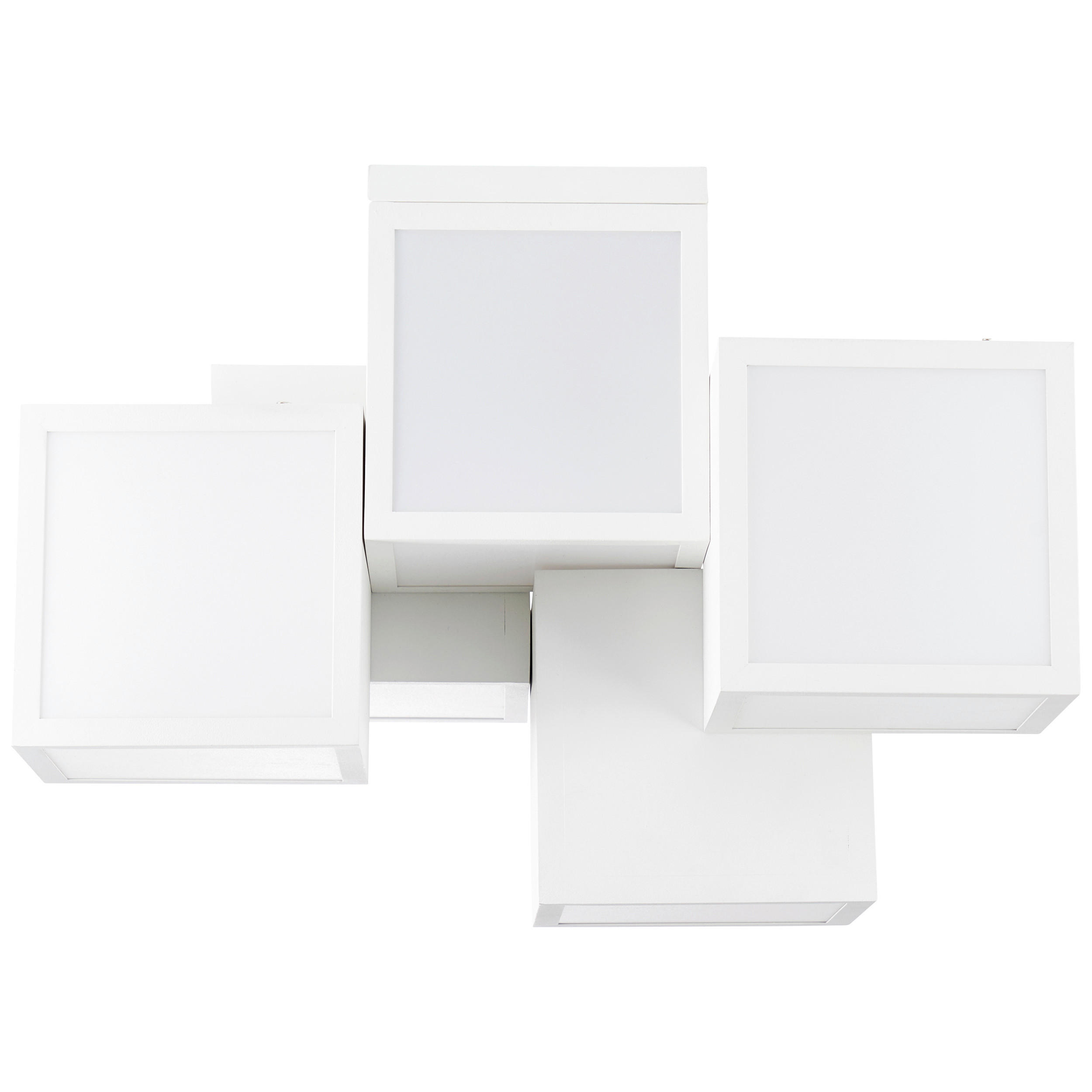 LED-DECKENLEUCHTE 45,5/32/38 cm   - Weiß, Trend, Kunststoff/Metall (45,5/32/38cm) - Brilliant