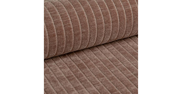 BIGSOFA in Flachgewebe Altrosa  - Chromfarben/Altrosa, KONVENTIONELL, Textil/Metall (256/68/122cm) - Carryhome
