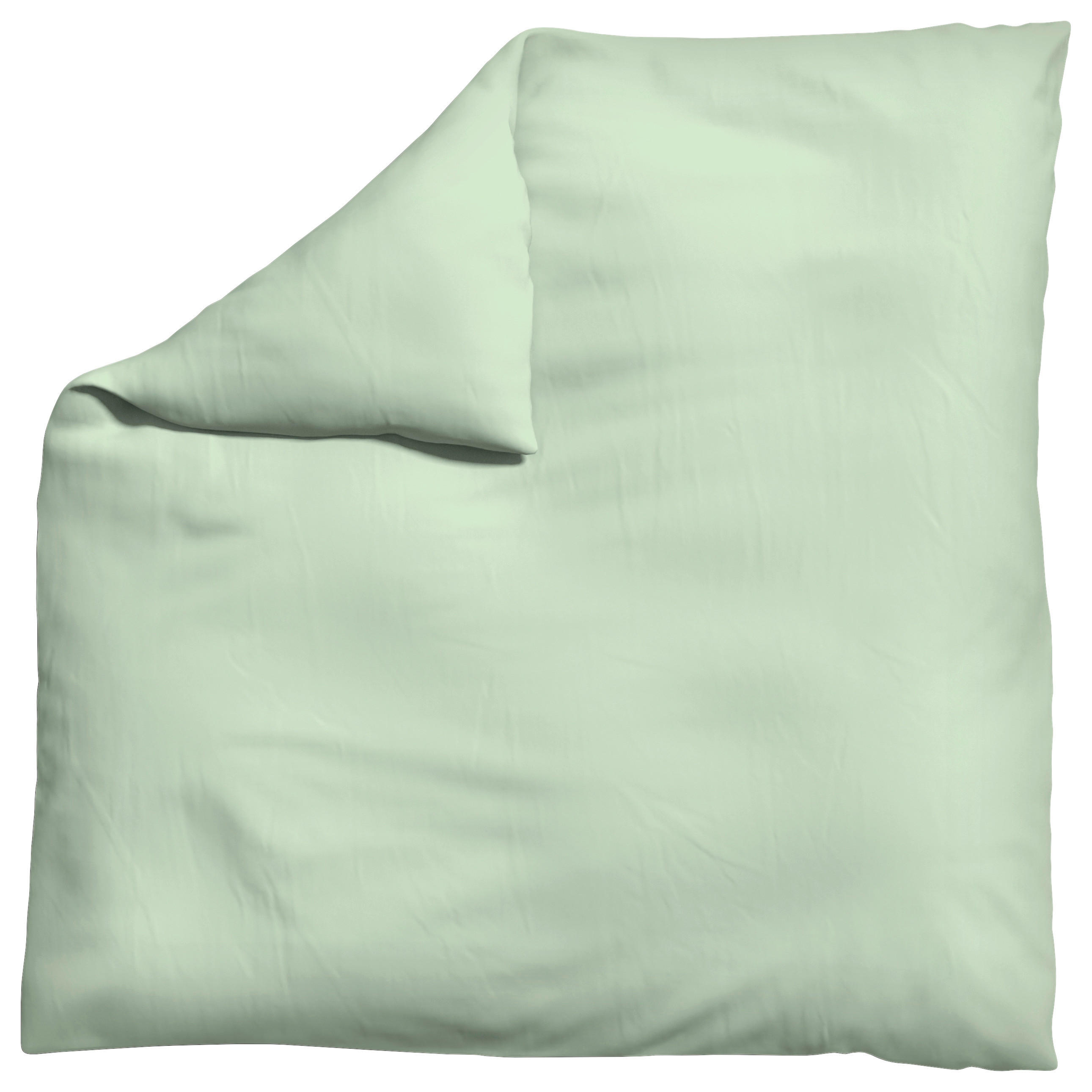 BETTDECKENBEZUG WOVEN SATIN Makosatin 200/200 cm  - Hellgrün, Basics, Textil (200/200cm) - Schlafgut