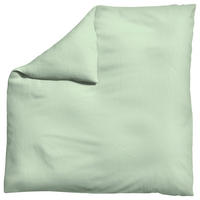 BETTDECKENBEZUG WOVEN SATIN Makosatin 200/200 cm  - Hellgrün, Basics, Textil (200/200cm) - Schlafgut