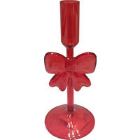 LJUSSTAKE  - röd, Lifestyle, glas (8,4/19cm) - X-Mas