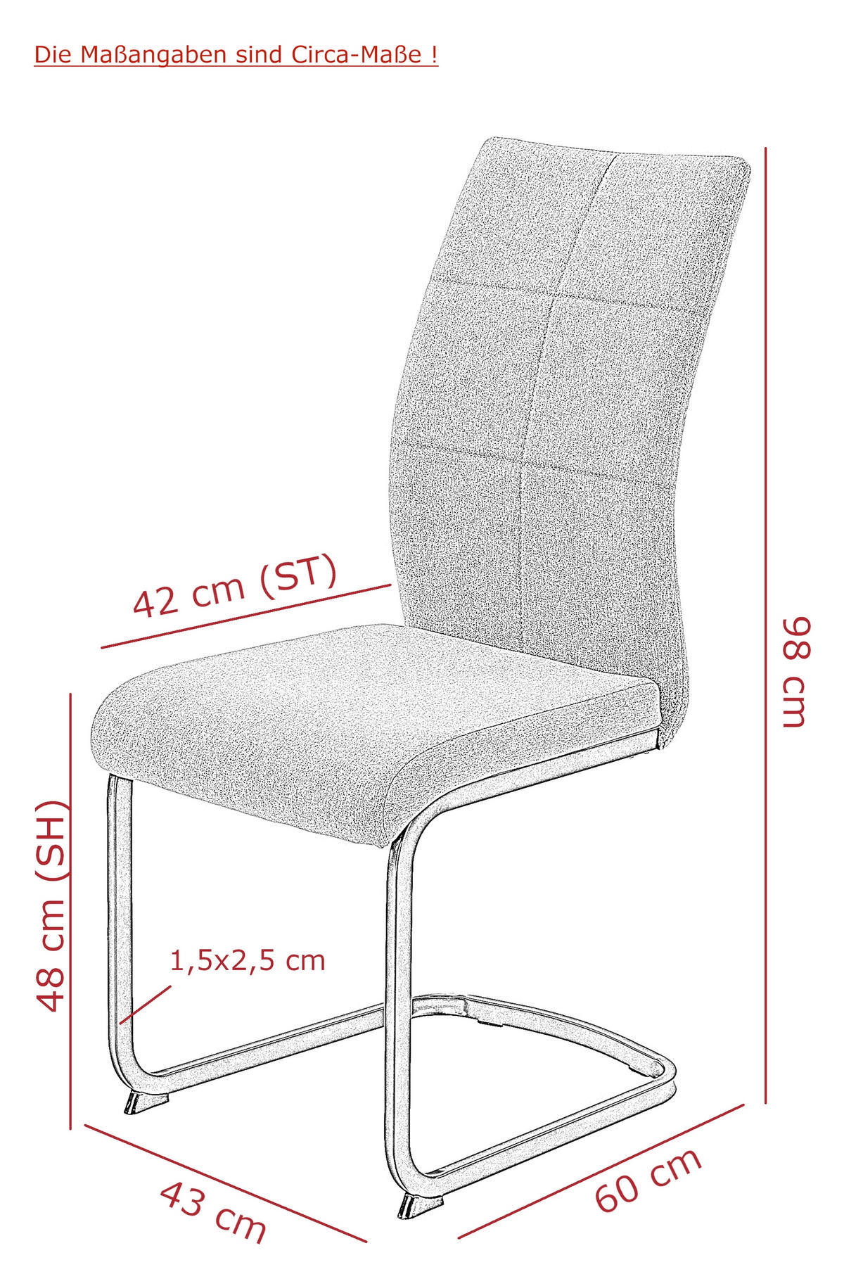 SCHWINGSTUHL-SET 4 Stück  in Stahl Webstoff  - Schlammfarben/Schwarz, MODERN, Textil/Metall (43/98/60cm) - MID.YOU
