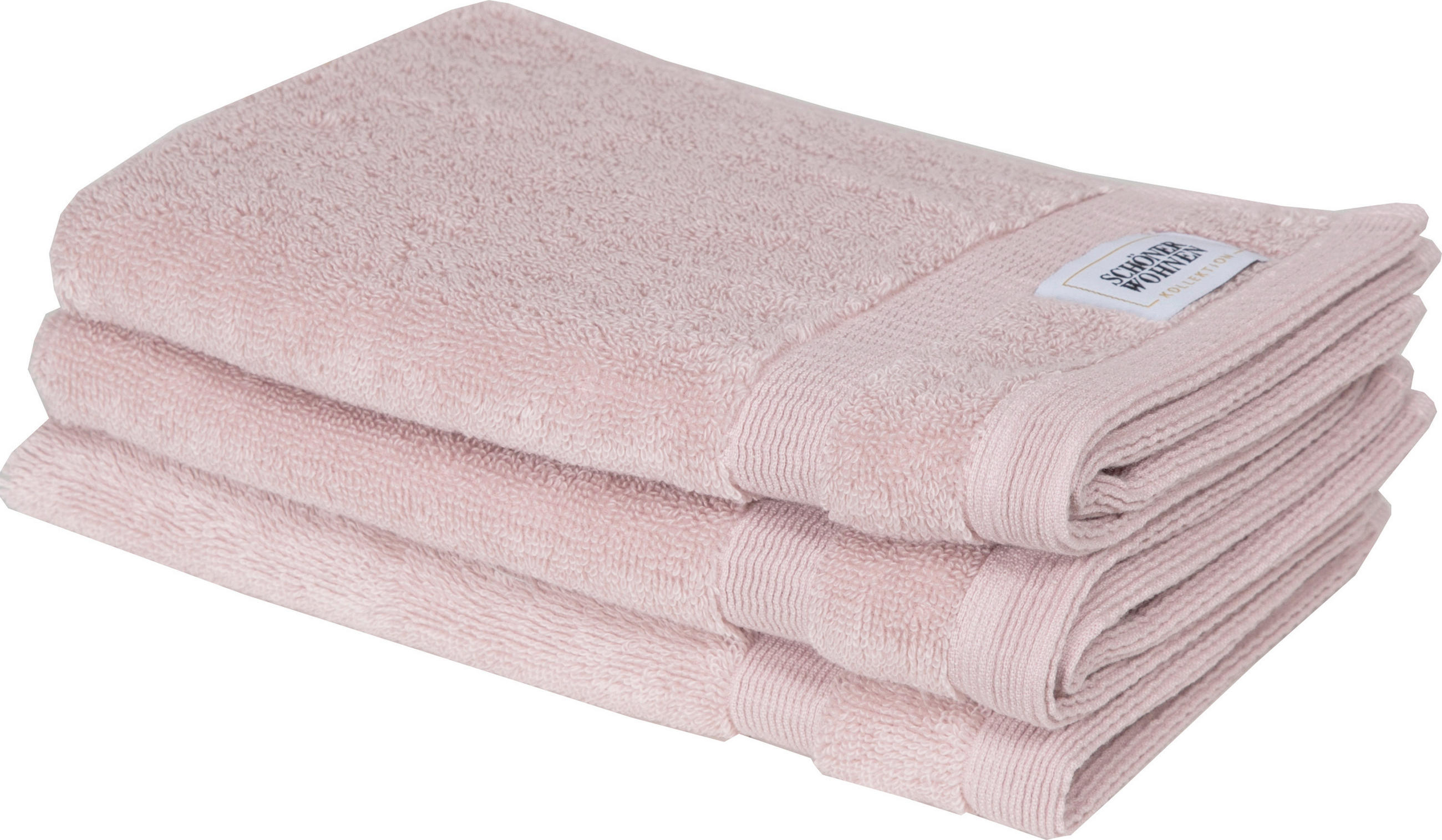 GÄSTETUCH SW-Cuddly Altrosa 3-teilig 30/50 cm  - Altrosa, Basics, Textil (30/50cm) - Schöner Wohnen