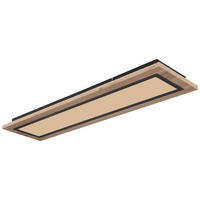 LED-DECKENLEUCHTE 24 W     - Dunkelbraun/Opal, Basics, Kunststoff/Metall (80/20/5,5cm) - Globo