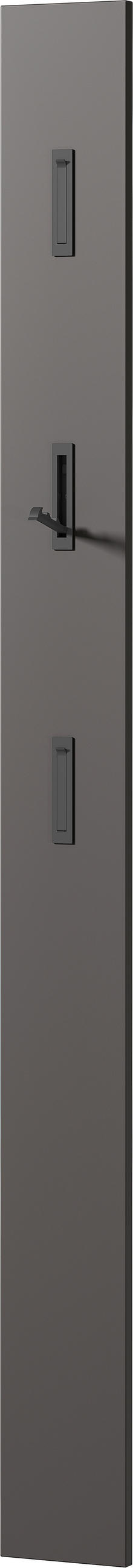 GARDEROBE 3-teilig  in 100/200/29 cm  - Graphitfarben, Design, Glas/Holzwerkstoff (100/200/29cm) - MID.YOU