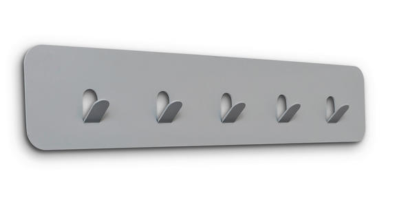 HAKENLEISTE  in Grau  - Grau, Design, Metall (50/10/3cm) - Xora
