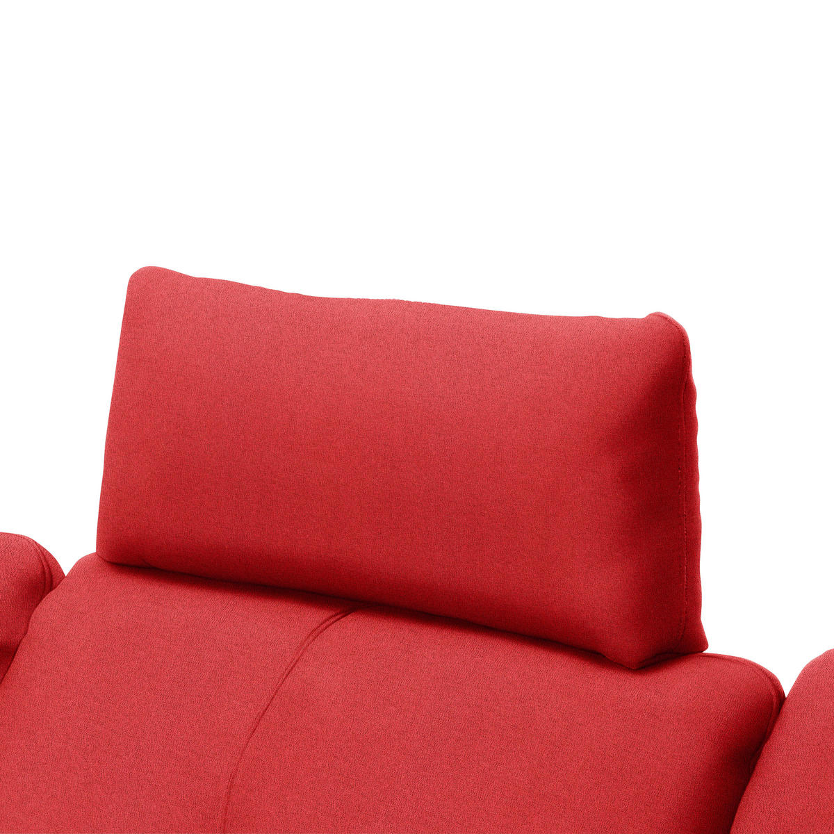 ECKSOFA in Webstoff Hellrot  179/301 cm  - Hellrot/Schwarz, Design, Textil/Metall (179/301cm) - Chilliano