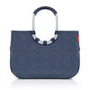 EINKAUFSKORB Rhombus Dark Blue 25 L  - Roségold/Dunkelblau, Basics, Textil (46/34,5/25cm) - Reisenthel