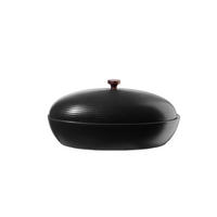 BROTTOPF - Schwarz, KONVENTIONELL, Keramik (32/16,5/18cm) - ASA