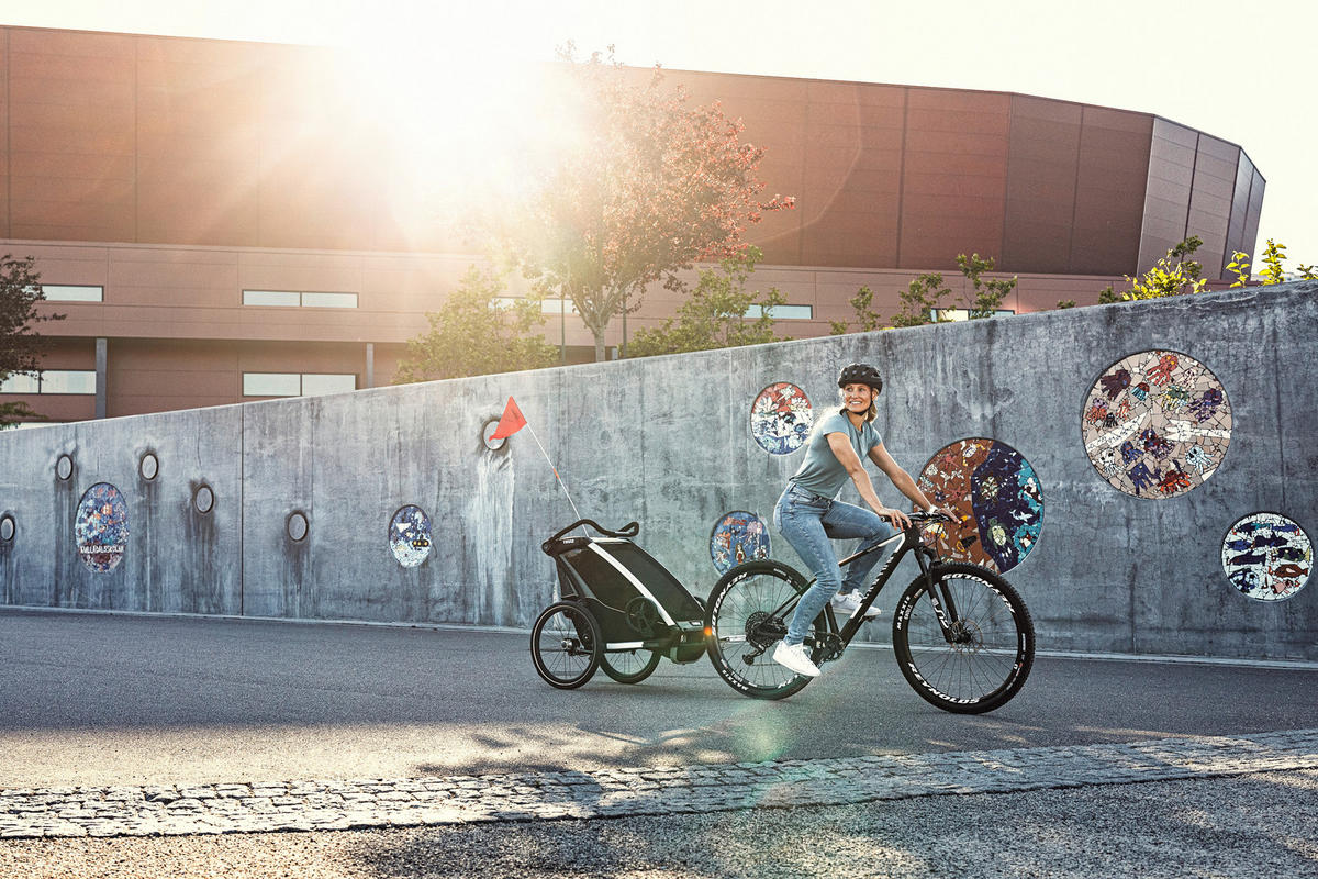FAHRRADANHÄNGER   Chariot Lite 2  - Grün, Basics, Metall (80/114,5/94cm) - Thule