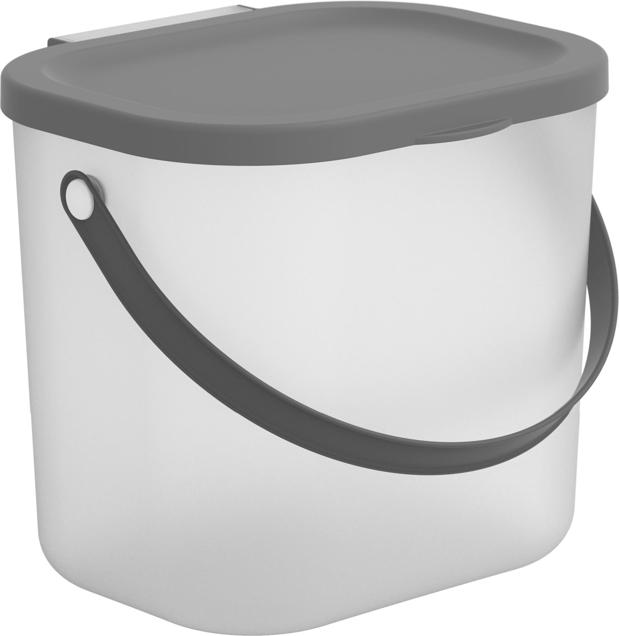 WASCHMITTELBEHÄLTER ALBULA  - Transparent/Anthrazit, Basics, Kunststoff (23,5/20/20,8cm) - Rotho