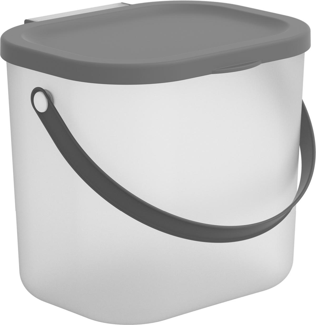 WASCHMITTELBEHÄLTER ALBULA  - Transparent/Anthrazit, Basics, Kunststoff (23,5/20/20,8cm) - Rotho