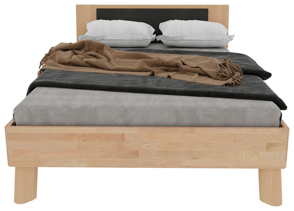 BETT - Naturfarben/Kernbuche, MODERN, Holz (140/200cm) - MID.YOU