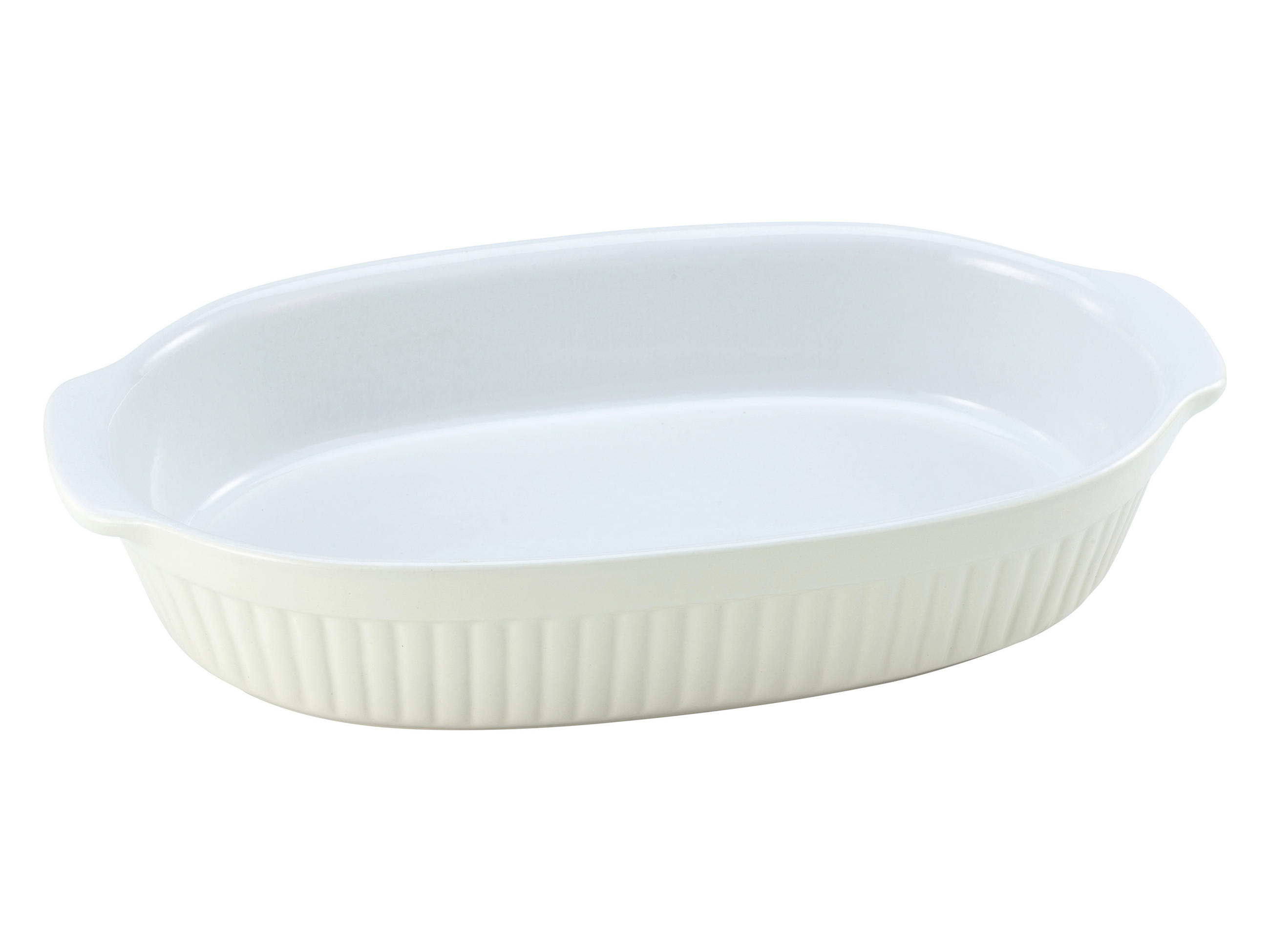 UGNSFORM 33,5/19/5 cm   - vit/ljusgul, Klassisk, keramik (33,5/19/5cm) - Creatable