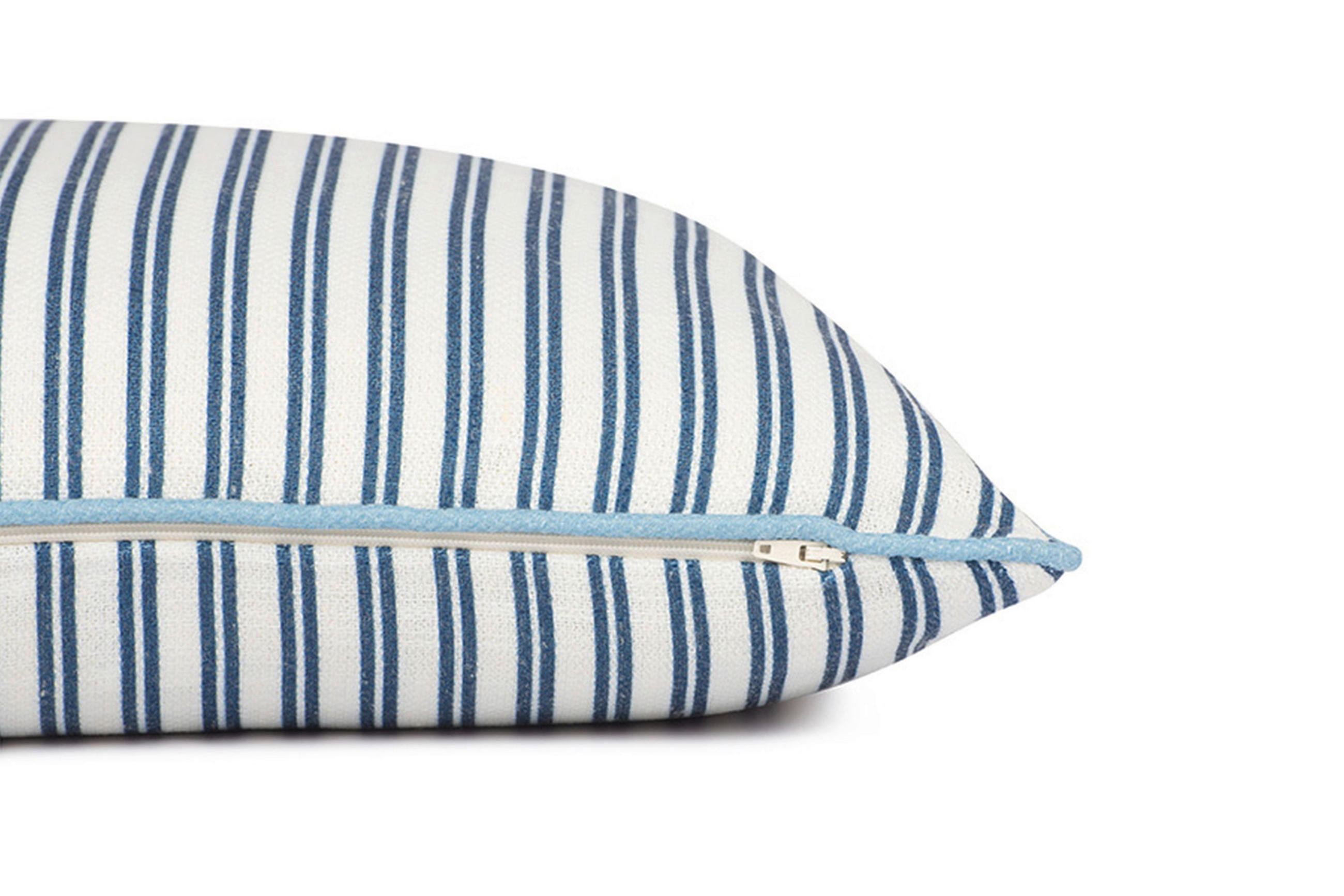 KUDDFODRAL Little Stripes 45/45 cm  - beige/blå, Klassisk, textil (45/45cm) - Tom Tailor