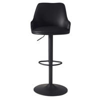 BARSKA STOLICA  crna  tekstil      - crna, Design, tekstil/metal (45/106/45cm) - MID.YOU
