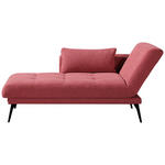RÉCAMIERE Rosa  - Schwarz/Rosa, KONVENTIONELL, Textil/Metall (200/85/106cm) - Novel