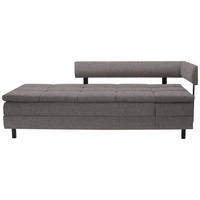 LIEGE in Flachgewebe Grau  - Schwarz/Grau, MODERN, Textil/Metall (208/77/98cm) - Joka