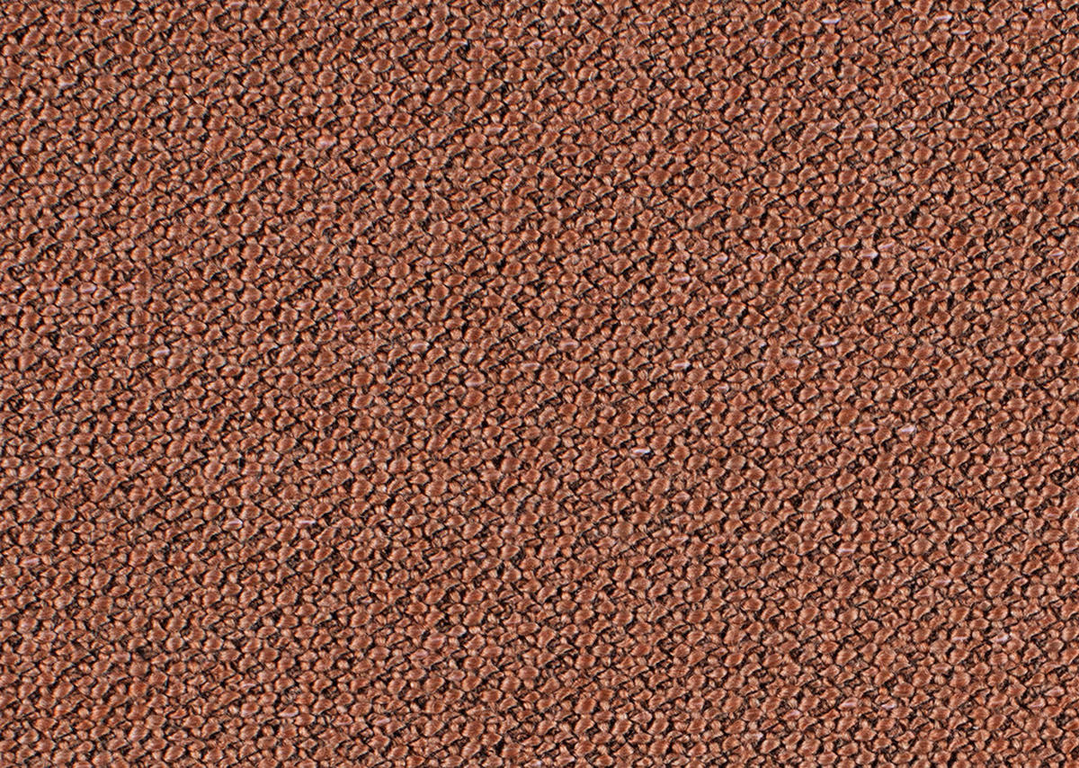 ECKSOFA in Flachgewebe Terracotta  - Anthrazit/Terracotta, Design, Textil/Metall (166/280cm) - Johann Jakob