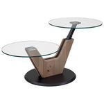 COUCHTISCH in Holz, Glas 110/60/45-62 cm  - Wildeiche/Anthrazit, Natur, Glas/Holz (110/60/45-62cm) - Venda