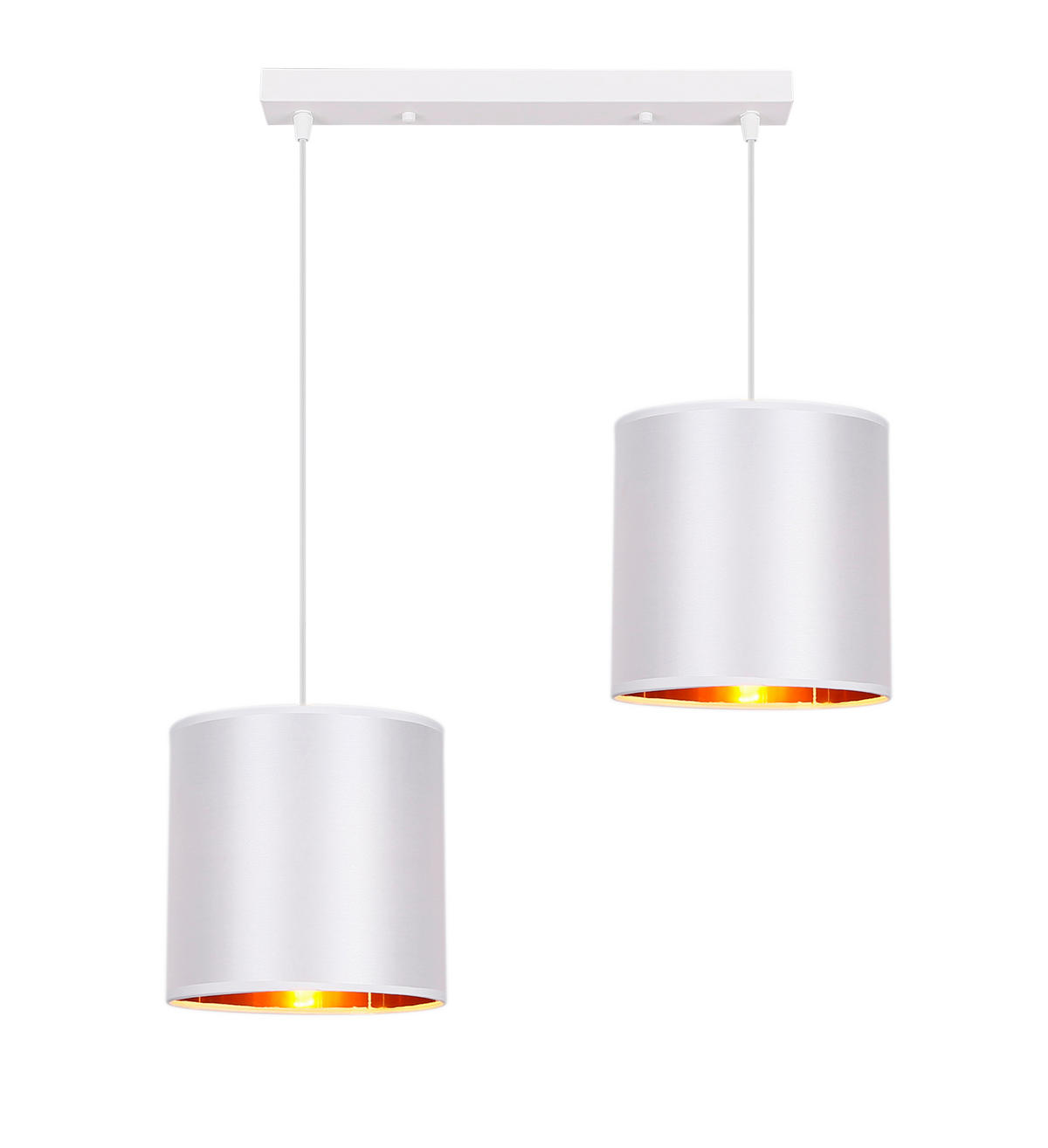 PENDELLEUCHTE 54/20/95 cm  - Weiß, KONVENTIONELL, Kunststoff/Metall (54/20/95cm)