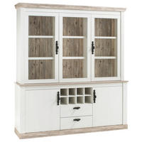 BUFFET 184/205/44 cm  in Pinienfarben, Hellbraun  - Hellbraun/Schwarz, Design, Holzwerkstoff/Metall (184/205/44cm) - MID.YOU