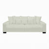BIG SOFFA i vit  - vit/svart, Modern, trä (246/93/124cm) - MID.YOU
