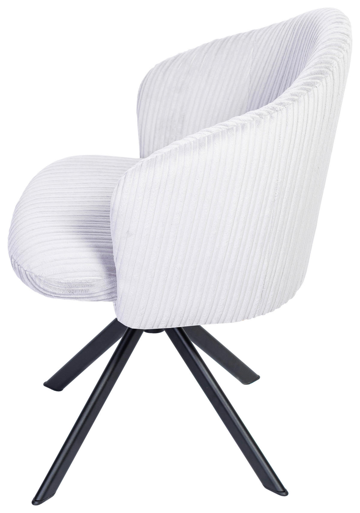 ARMLEHNSTUHL  in Schmiedeeisen Feincord  - KONVENTIONELL, Textil/Metall (61/82/59cm) - Stylife