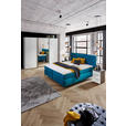 BOXSPRINGBETT 160/200 cm  in Türkis  - Türkis/Schwarz, Design, Textil/Metall (160/200cm) - Esposa