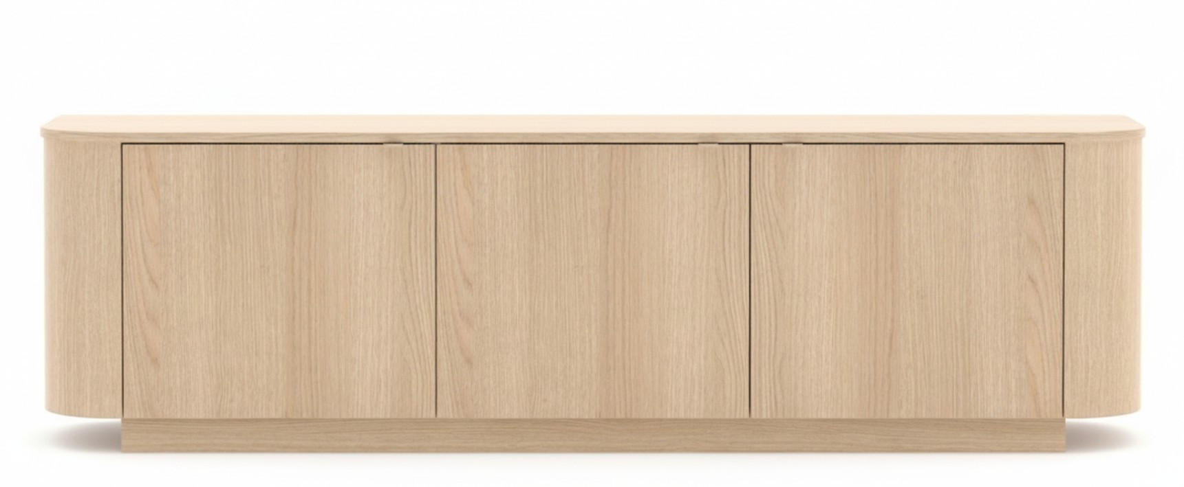 LOWBOARD  in 181/53/43 cm  - Eichefarben/Beigebraun, Design, Holzwerkstoff/Metall (181/53/43cm) - MID.YOU