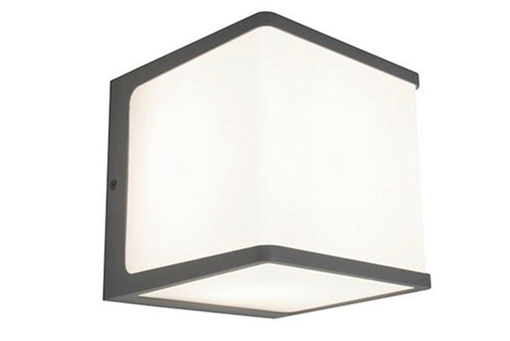 AUßENLEUCHTE Doblo 15/15/15 cm  - Dunkelgrau, Basics, Kunststoff/Metall (15/15/15cm)