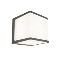 AUßENLEUCHTE Doblo 15/15/15 cm  - Dunkelgrau, Basics, Kunststoff/Metall (15/15/15cm)