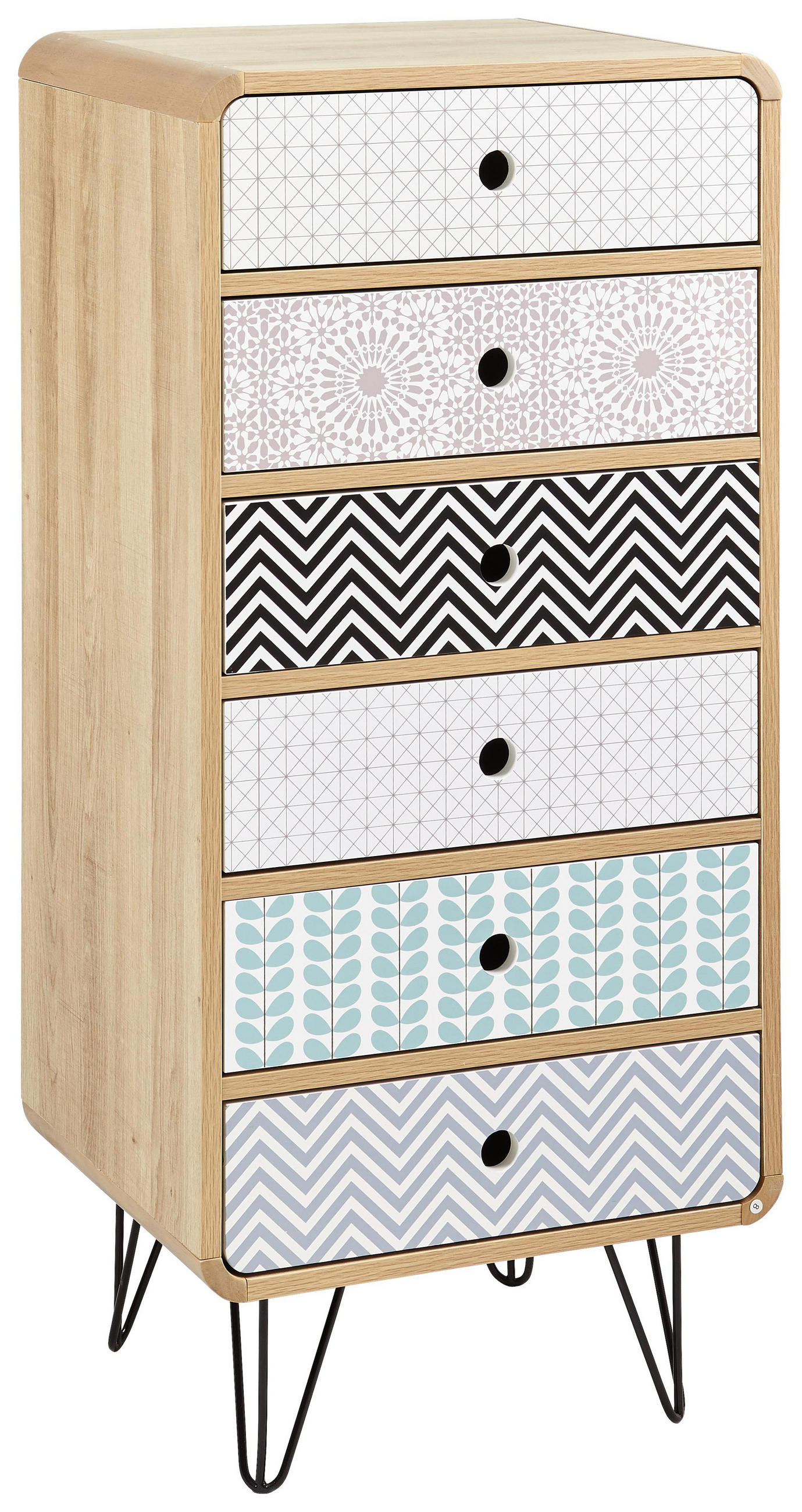 Kommode Mit 6 Schubladen Im Retro Design Kaufen