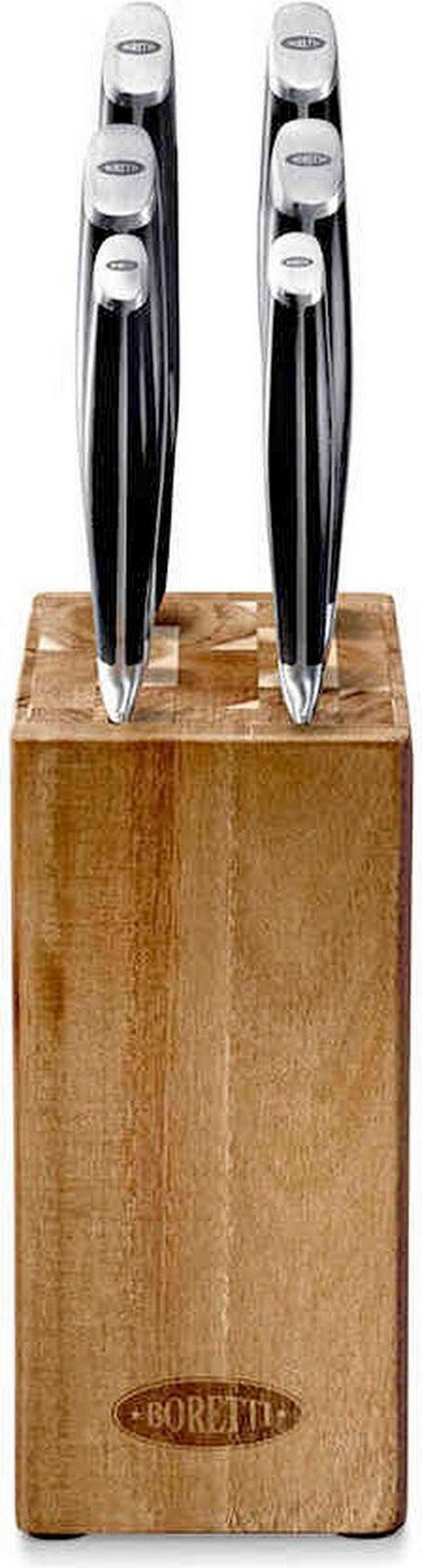 BLOK ZA NOŽEVE   Boretti  - svetlobraon, Osnovno, drvo (21cm)