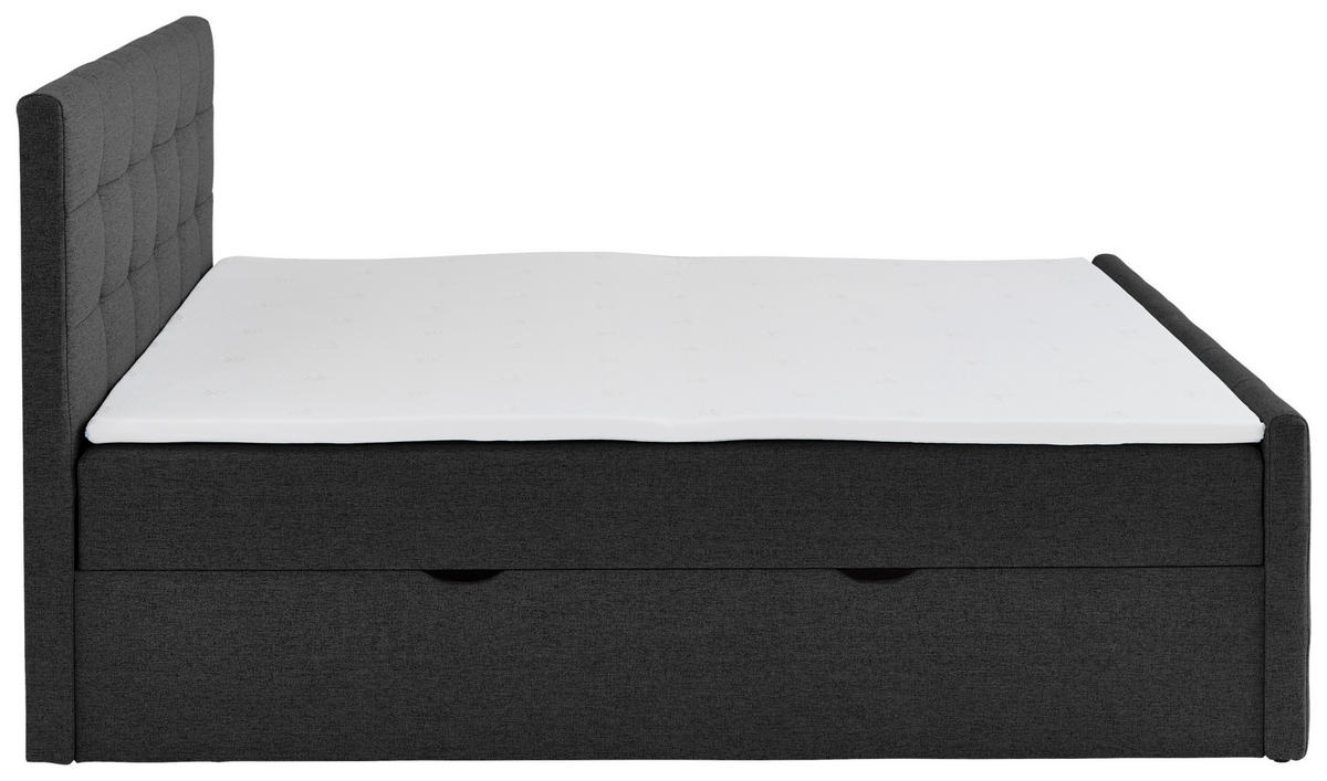BOXBETT 180/200 cm  in Schwarz  - Schwarz, Basics, Textil (180/200cm) - Boxxx