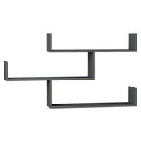 WANDREGAL 120/67/22 cm  - Anthrazit, Design, Holzwerkstoff (120/67/22cm) - Livetastic