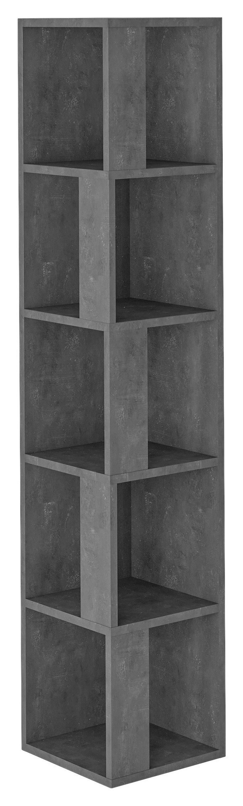 ECKREGAL 32/159/32 cm Grau  - Grau, Design, Holzwerkstoff (32/159/32cm) - Livetastic