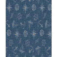 ASZTALTERÍTŐ   - kék, Basics, textil (2000cm)