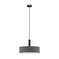 FÜGGŐLÁMPA 50/115 cm  - grafitszürke, Basics, műanyag/textil (50/115cm)