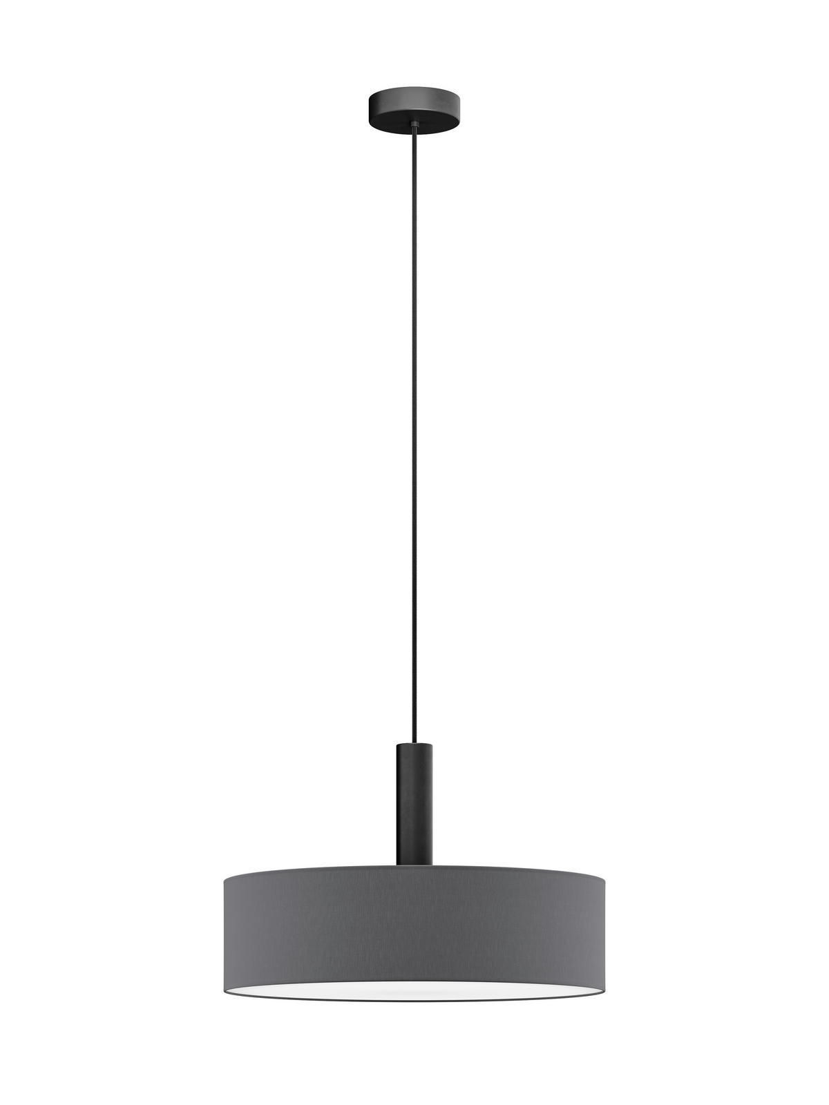 FÜGGŐLÁMPA 50/115 cm  - grafitszürke, Basics, műanyag/textil (50/115cm)