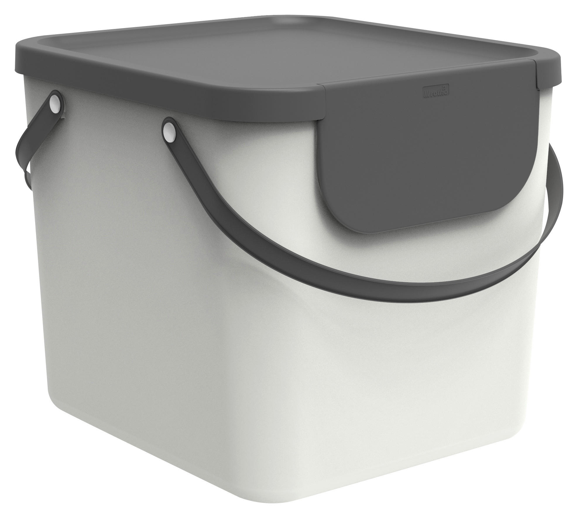 KÔŠ NA ODPADKY  40 l - biela, Basics, plast (40/35,5/34cm) - Rotho