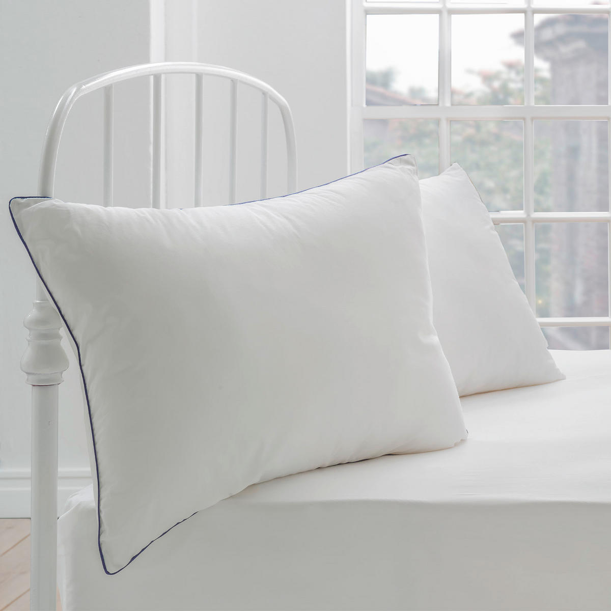 KOPFPOLSTER   - Weiß, Basics, Textil (40/80/20cm) - Yatas