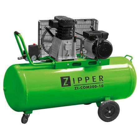Druckluftkompressor Zi-com200- 10 10 Bar 2500 W Mit Rollen
