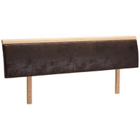 ČELO POSTELE, 127/44/2,5 cm, divoký dub  - barvy dubu/hnědá, Natur, dřevo/textil (127/44/2,5cm) - Linea Natura