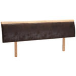 KOPFTEIL 187/44/2,5 cm  - Eichefarben/Braun, Natur, Holz/Textil (187/44/2,5cm) - Linea Natura