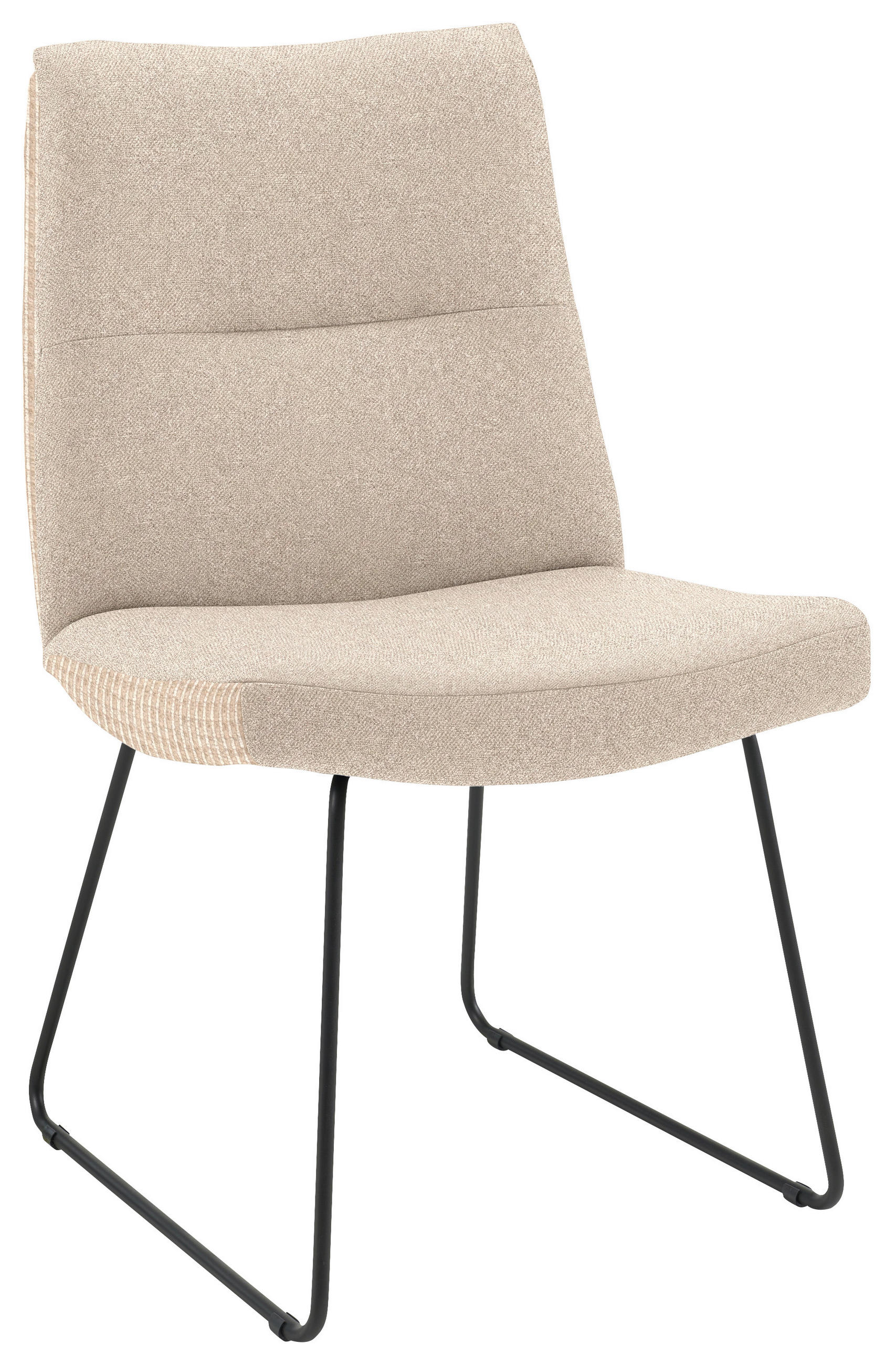 STUHL  Beinauswahl, Stoff-/Lederauswahl Flachgewebe  Sandfarben, Beige  - Sandfarben/Beige, Design, Textil/Metall (50/90/68cm) - Valnatura