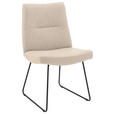 STUHL - Sandfarben/Beige, Design, Textil/Metall (50/90/68cm) - Valnatura