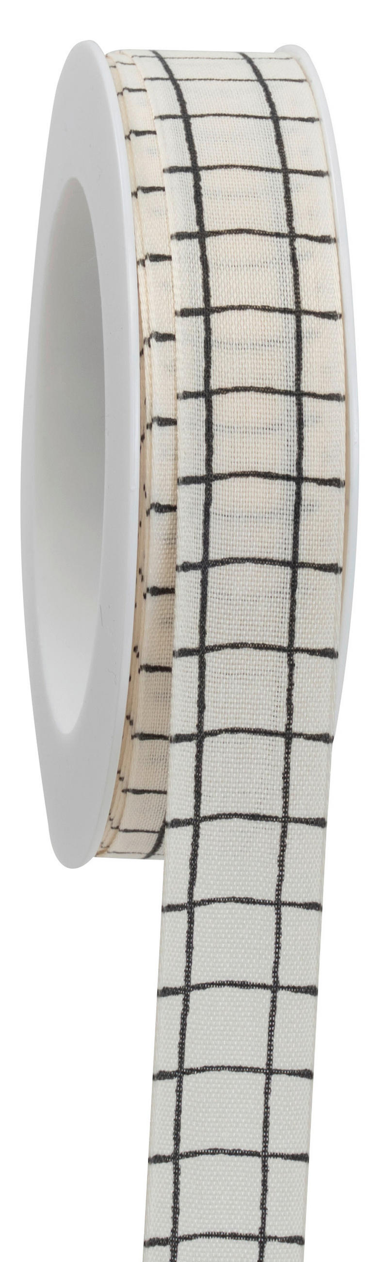 GESCHENKBAND  - Creme, Basics, Kunststoff (2,5cm)