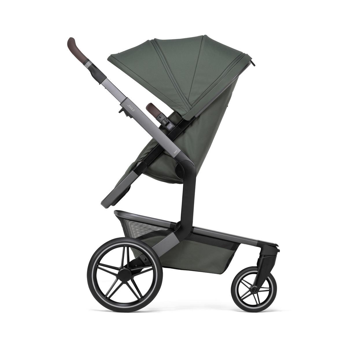 KINDERWAGEN  Day 5  Forest Green  - Olivgrün/Grau, Basics, Textil/Metall (94/60/113cm) - Joolz