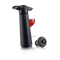 PUMPA ZA VINO sa čepom    - siva/crna, Konvencionalno, plastika (7/3,6/12,8cm) - Vacu Vin